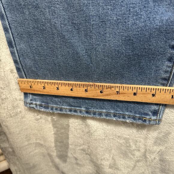 Seven7 NEW Loose Straight Leg Jean Womens 16 Blue Denim High Rise Stretch Zipper - Picture 14 of 16